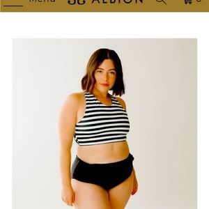 SWIMSUIT - NWT                              crop top & high waisted bottoms